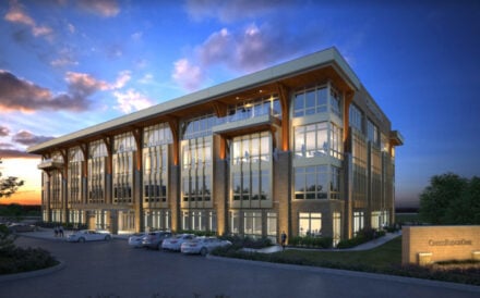 CrossRidge Development has completed the CrossRidge One office building located in Charlotte, NC.