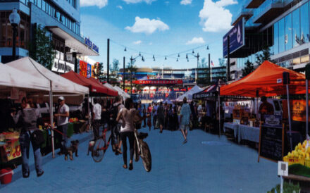 Jair Lynch Real Estate Partners and JBG SMITH have developed a farmers market near the Washington Nationals ballpark in DC.